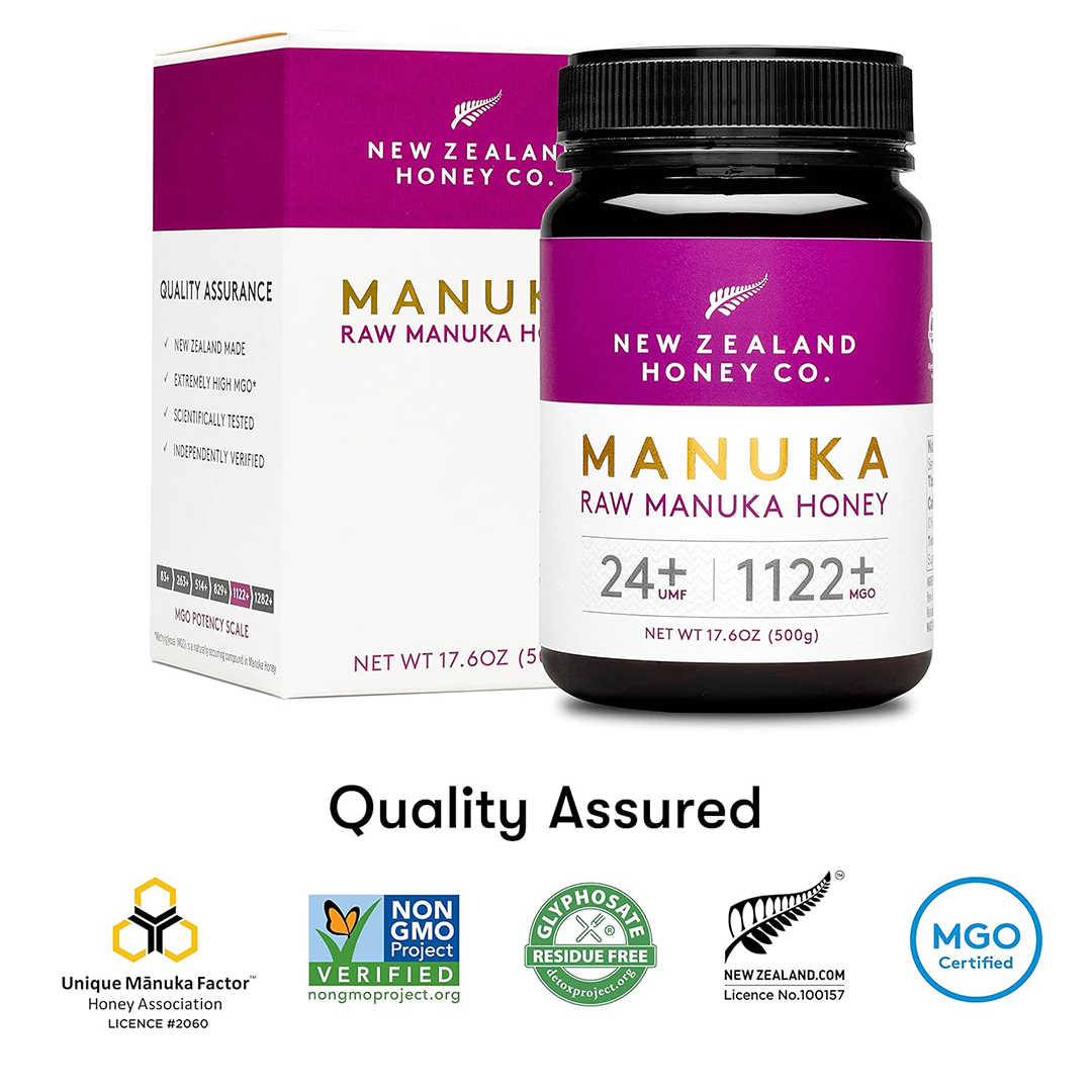 New Zealand Honey Co. عسل مانوكا طبيعي خام UMF™ 24+ / MGO 1122+