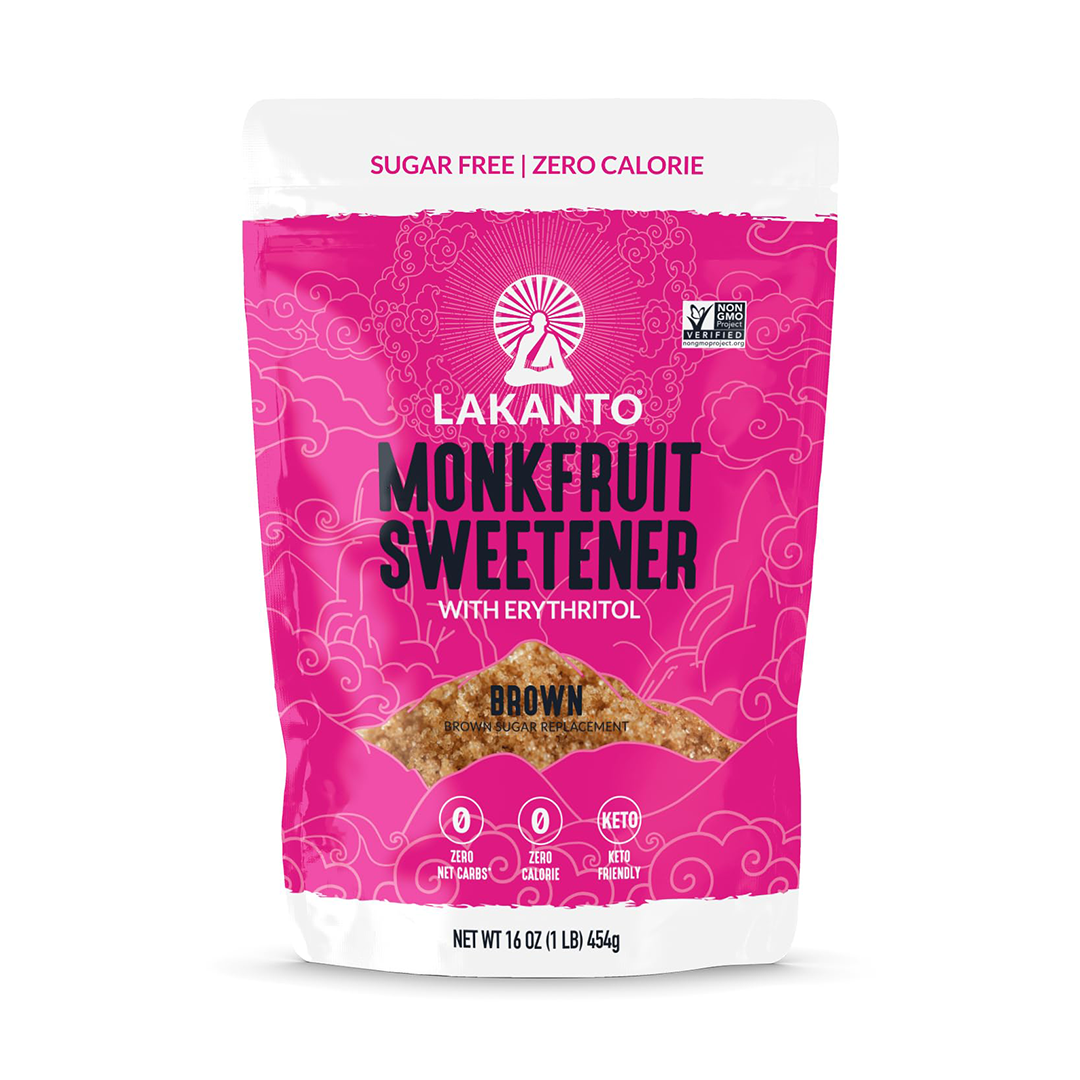 Lakanto Brown Monk Fruit Sweetener Brown Sugar Substitute, Keto-Friendly