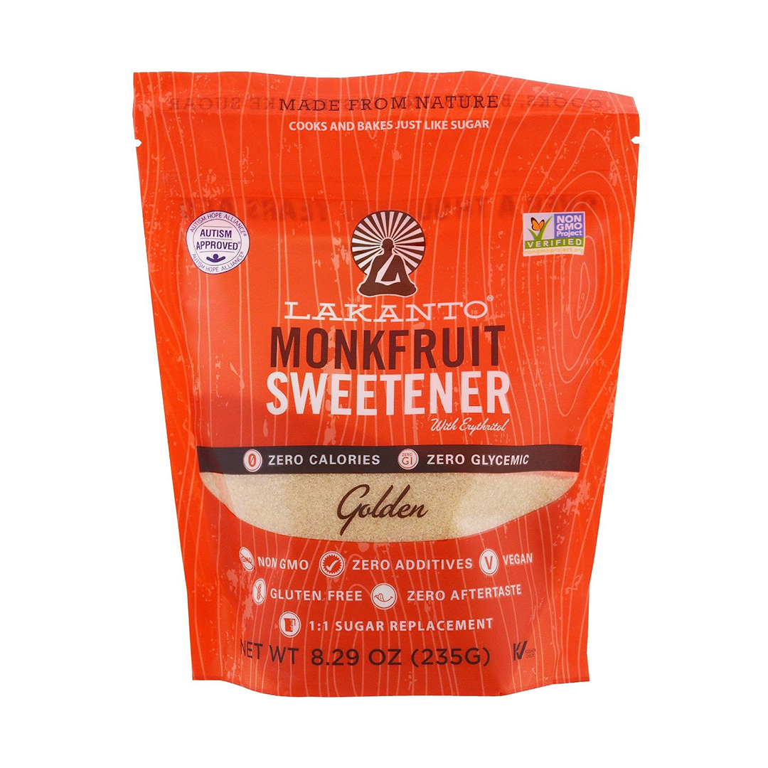 Lakanto Monkfruit Sweetener Golden Zero Calorie Sugar Substitute 235g