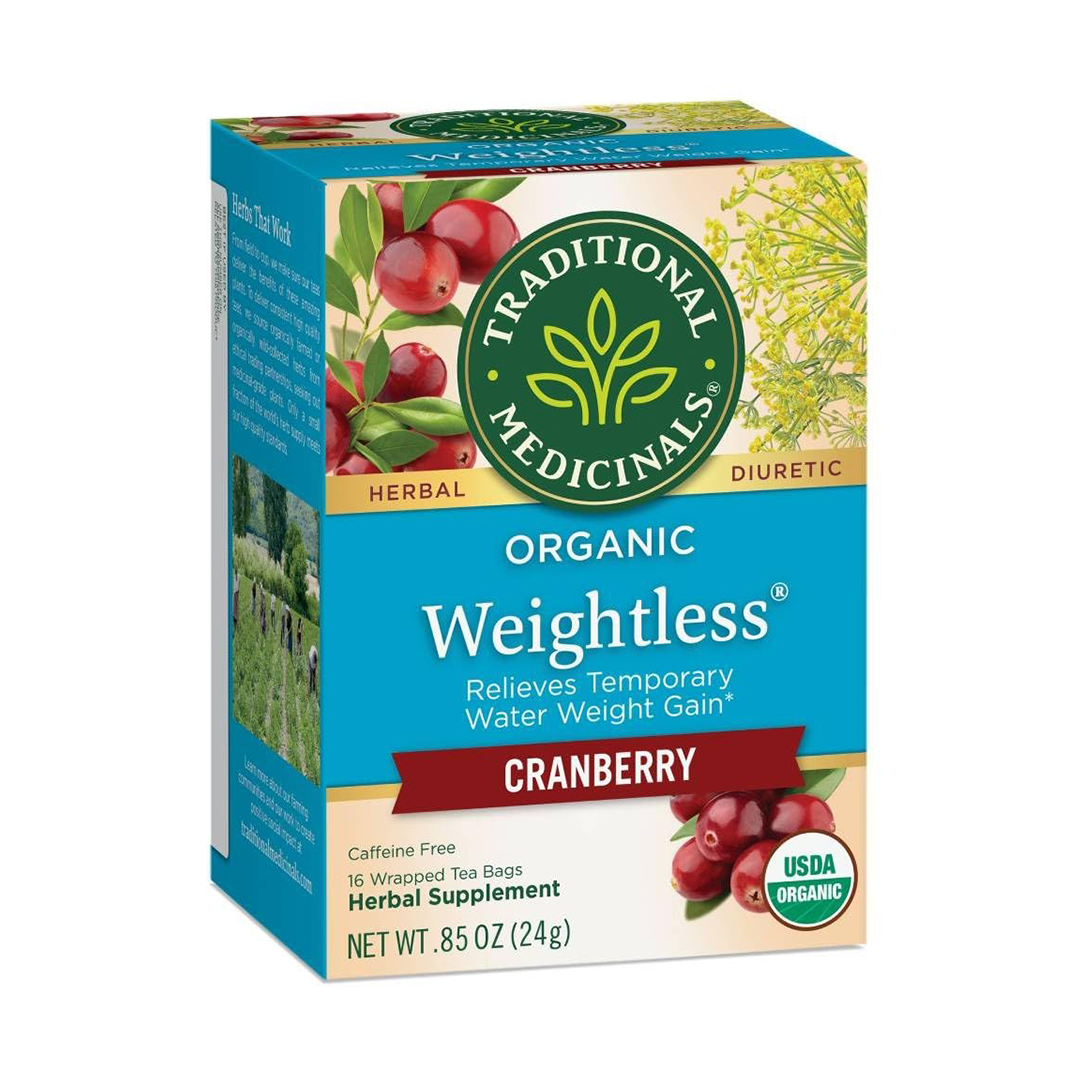 Traditional Medicinals Organic Weightless Cranberry Tea The "Natural Diuretic" Support