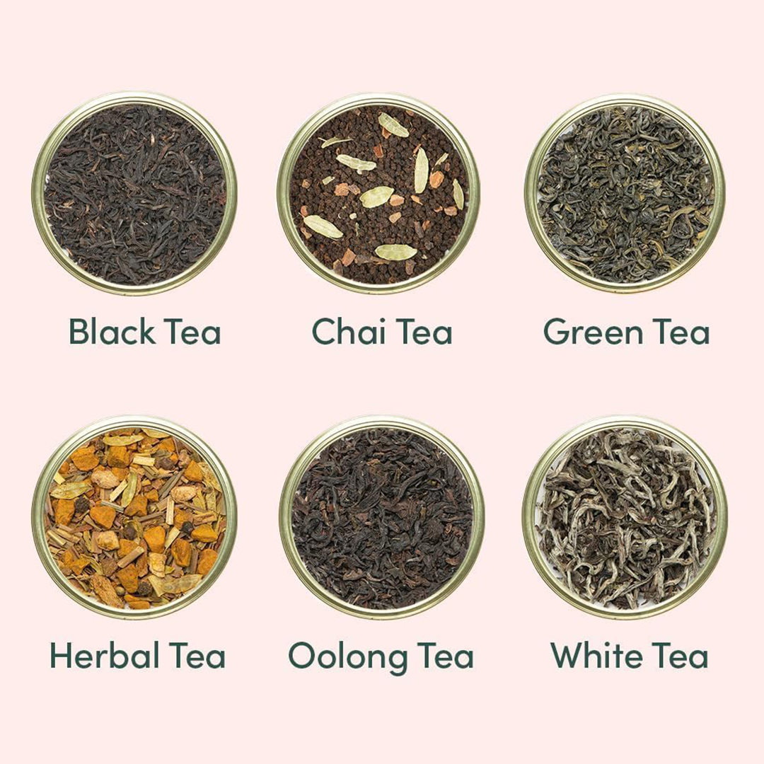 VAHDAM Luxury Tea Gift Set 24 Loose Leaf Teas in Tin Caddies