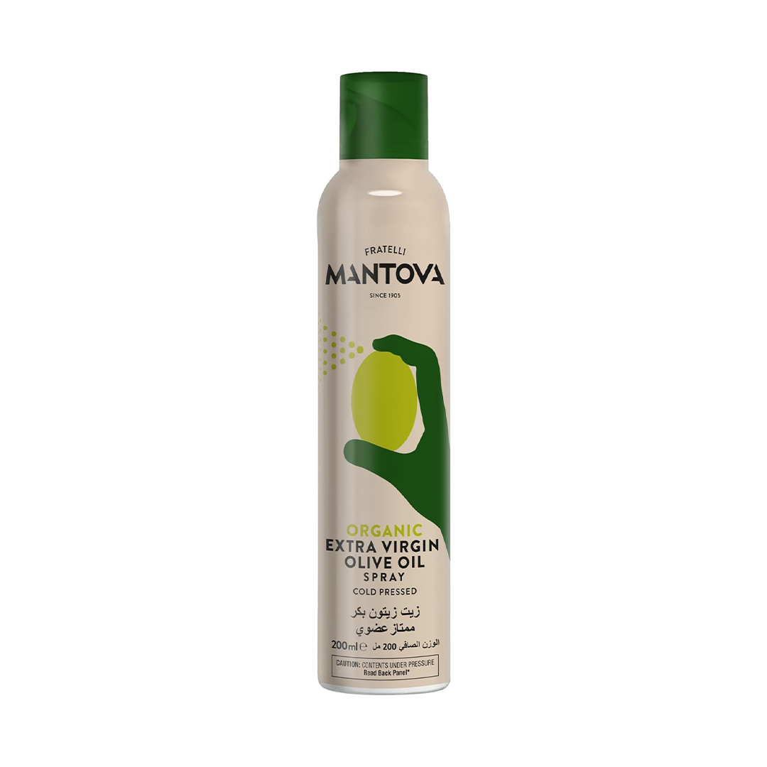 Mantova Organic Extra Virgin Olive Oil Spray – Cold Pressed & Gluten-Free | 200ml