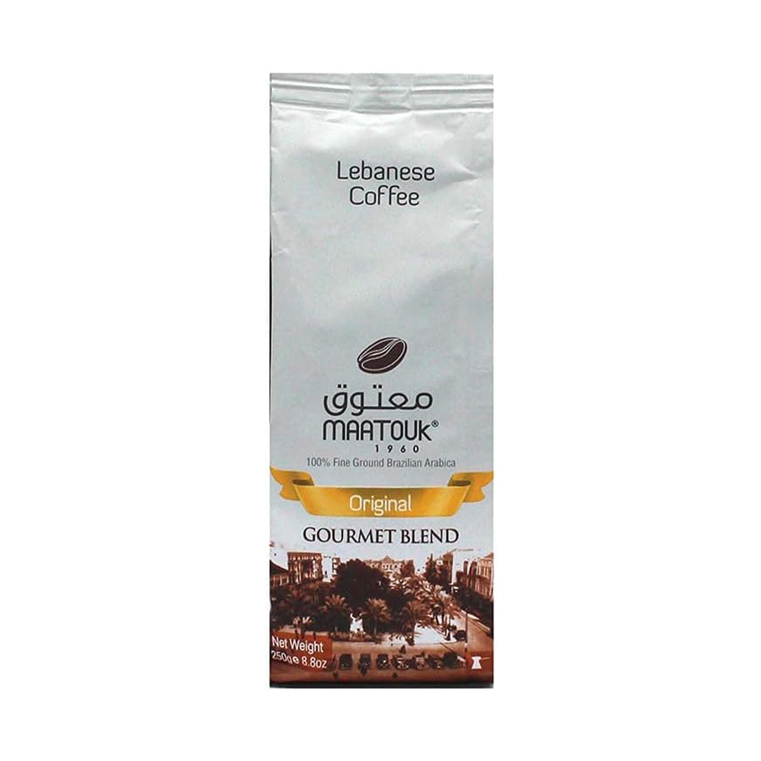 Maatouk Lebanese Coffee Original Gourmet Blend 100% Fine Ground Brazilian Arabica (250g)