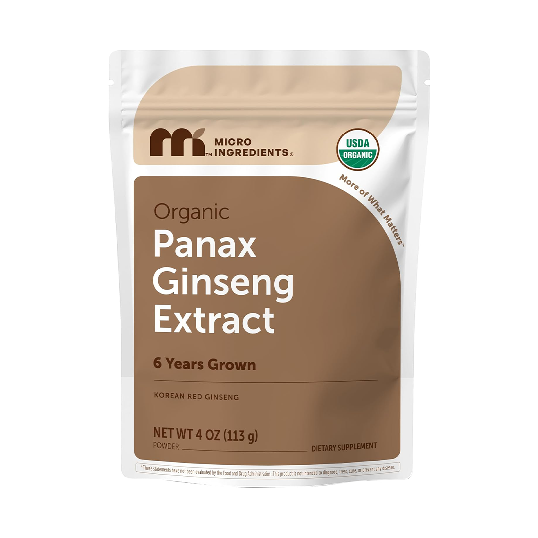 Organic Panax Ginseng Concentrate Powder (200:1) 4 oz