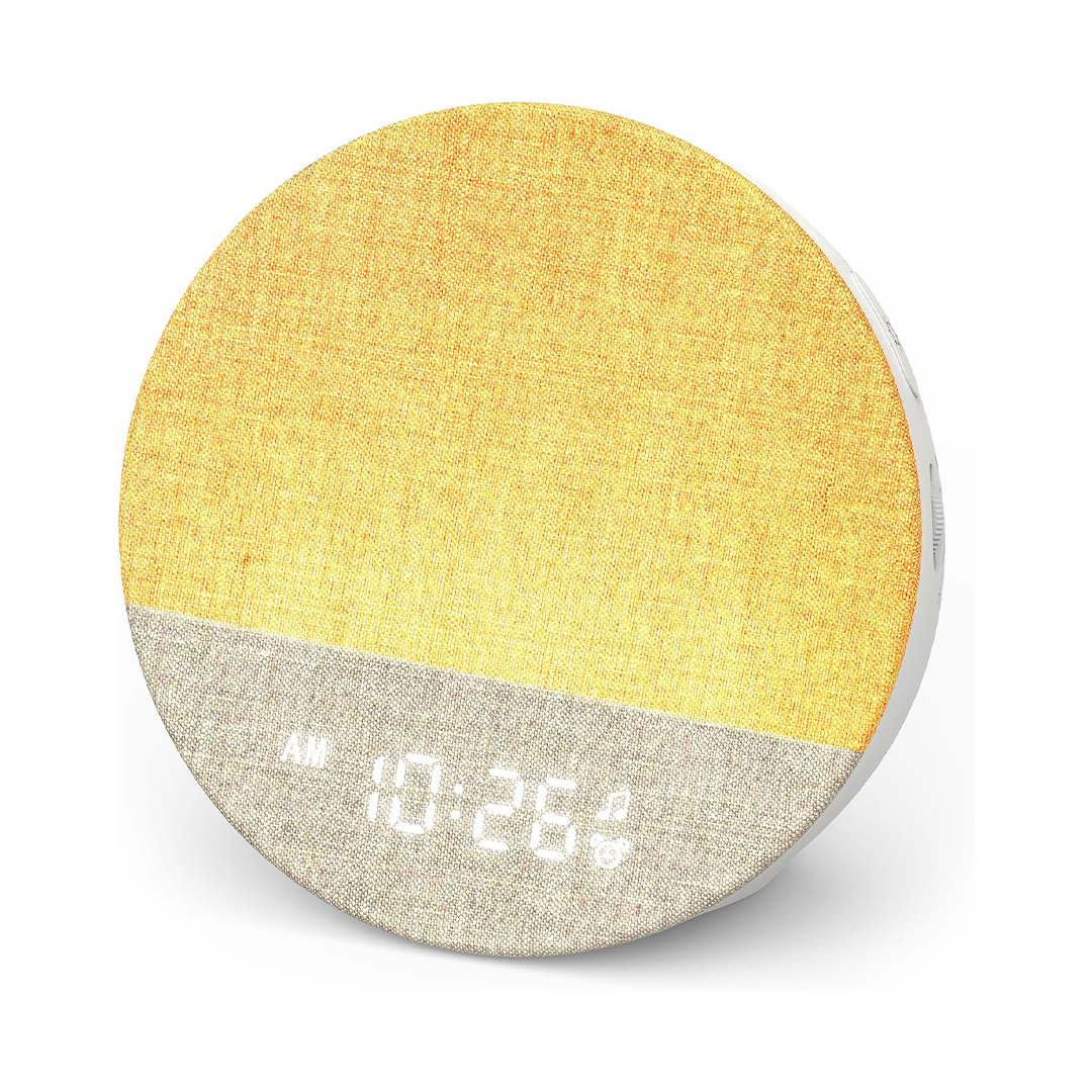 Dreamegg White Noise Machine with 29 Sounds, Sunrise Alarm Clock, Wake Up Light Alarm Clock with 5 Wake up Sounds,