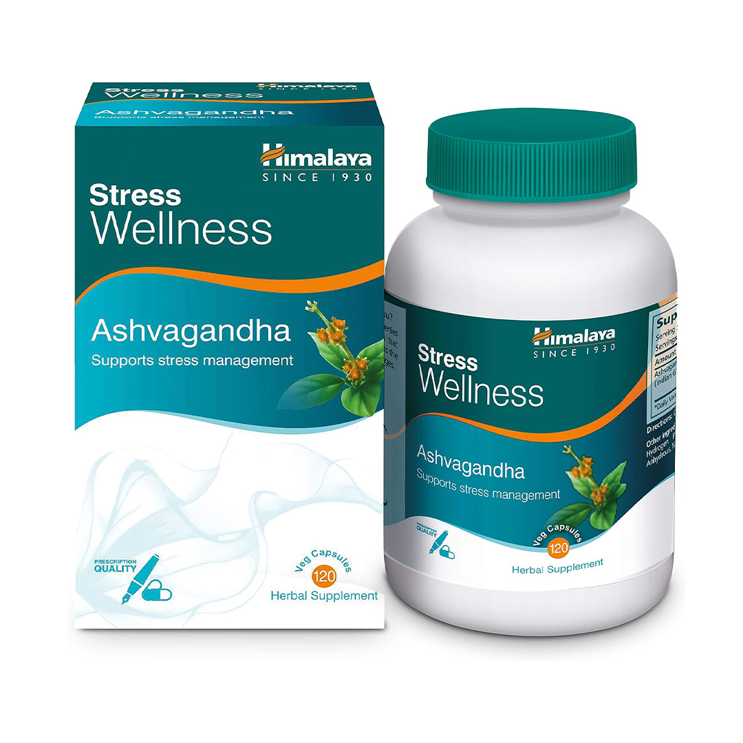 Himalaya Ashvagandha 120 Veg Caps; Natural Stress Relief; Indian Ginseng; Value Pack of 120's