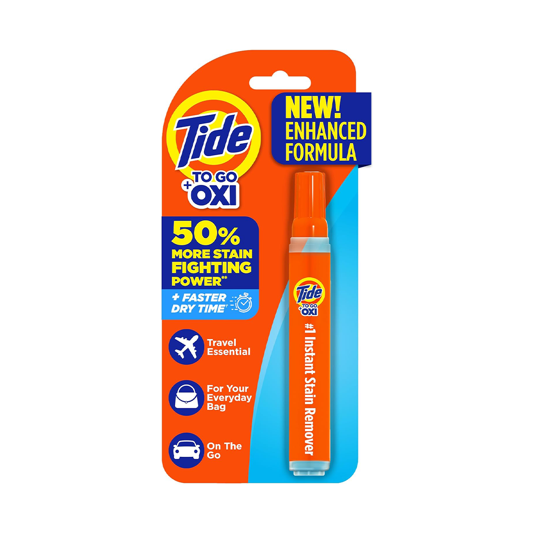 Tide Stain Remover for Clothes, To Go Pen, Instant Spot Remover for Clothes, Travel & Pocket Size, 1 Count