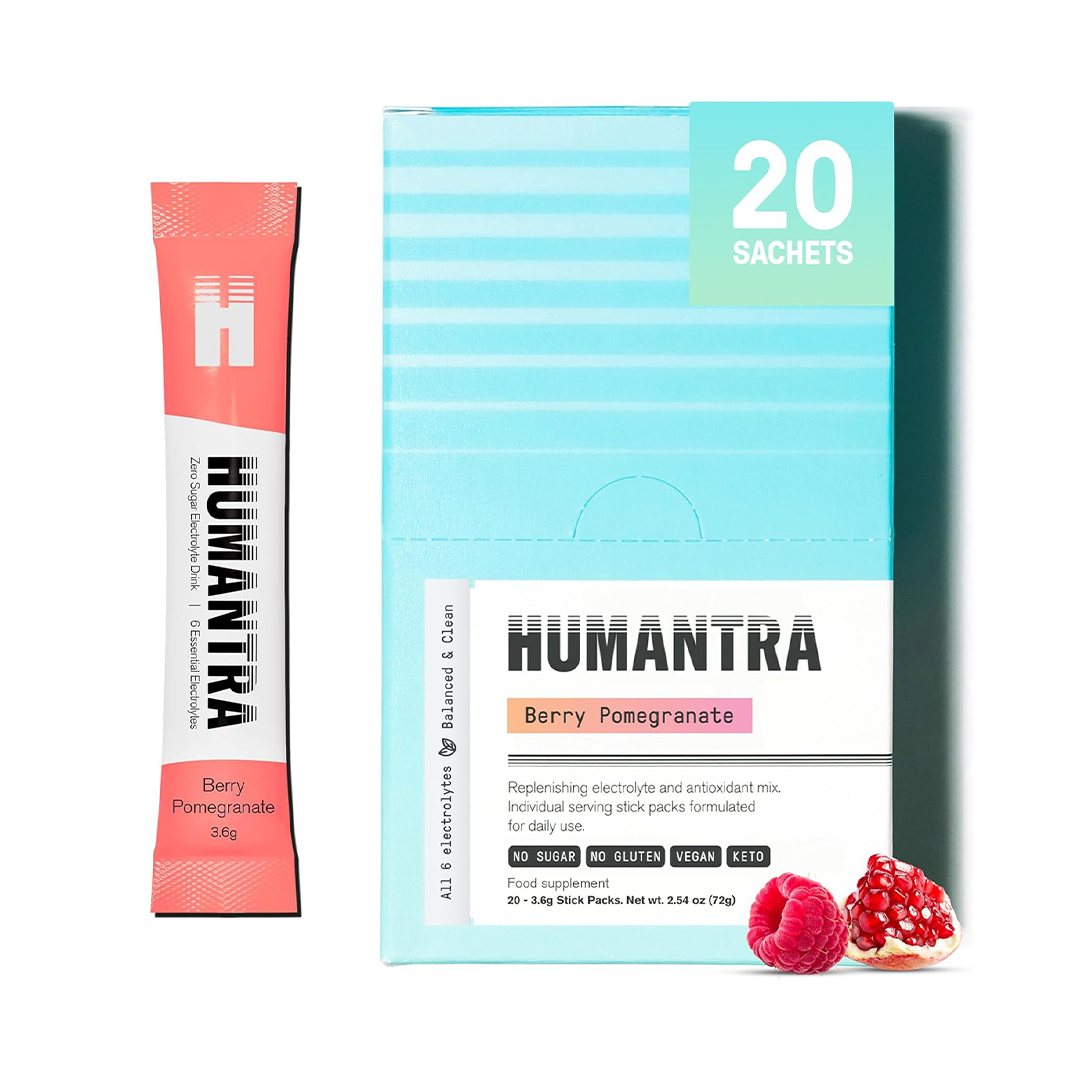 Humantra Hydration Packets Zero Sugar Electrolyte Powder with Essential Minerals
