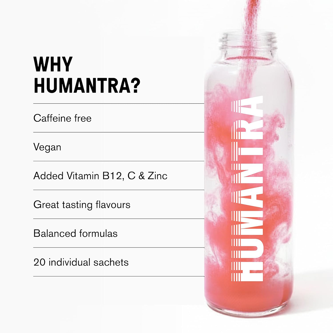 Humantra Hydration Packets Zero Sugar Electrolyte Powder with Essential Minerals