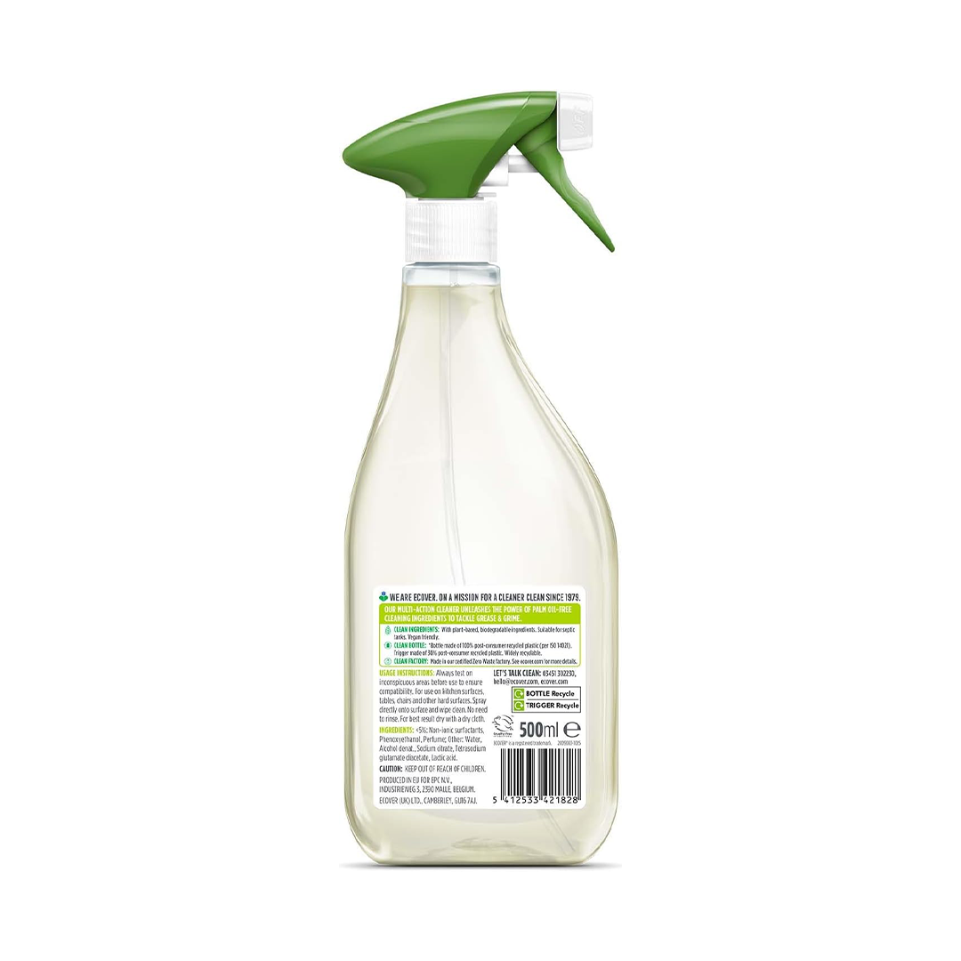 Ecover Multi-Surface Cleaner Spray Lemongrass & Orange 500ml Eco-Friendly Cleaner
