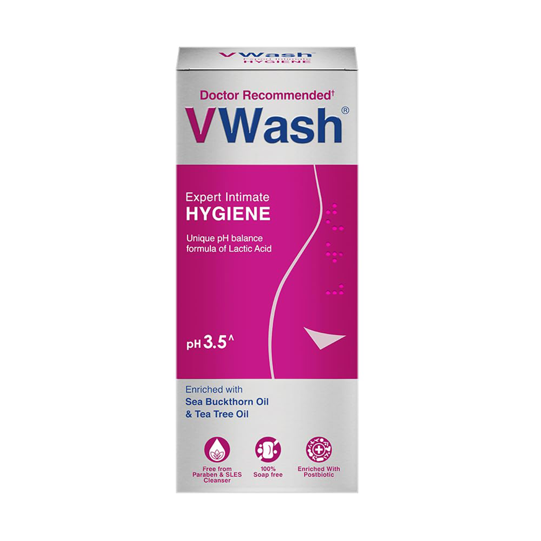 VWash Plus Intimate Hygiene Wash Gentle Feminine Cleansing 100ml
