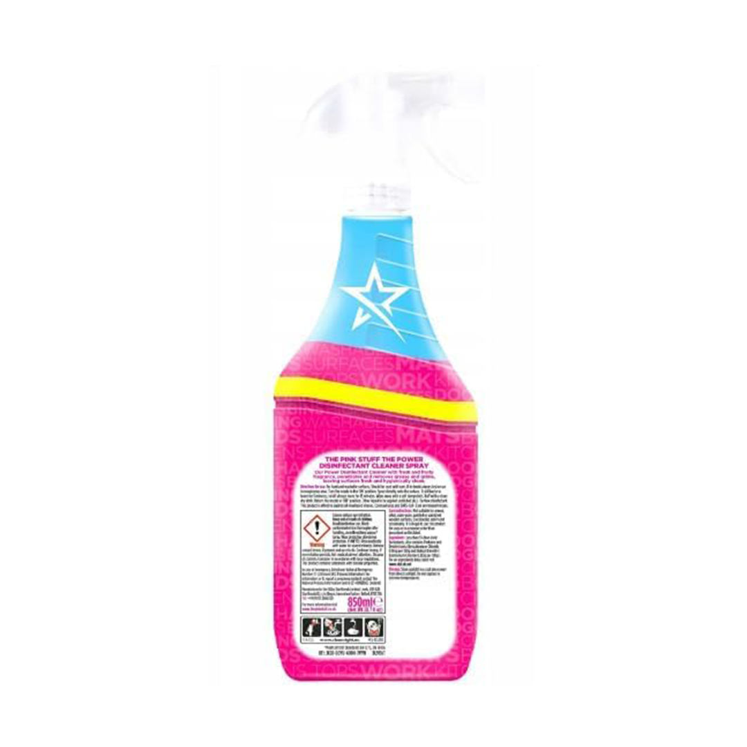 The Pink Stuff Power Disinfectant Cleaner (850ml) The "Germ-Busting" Multi-Purpose Spray