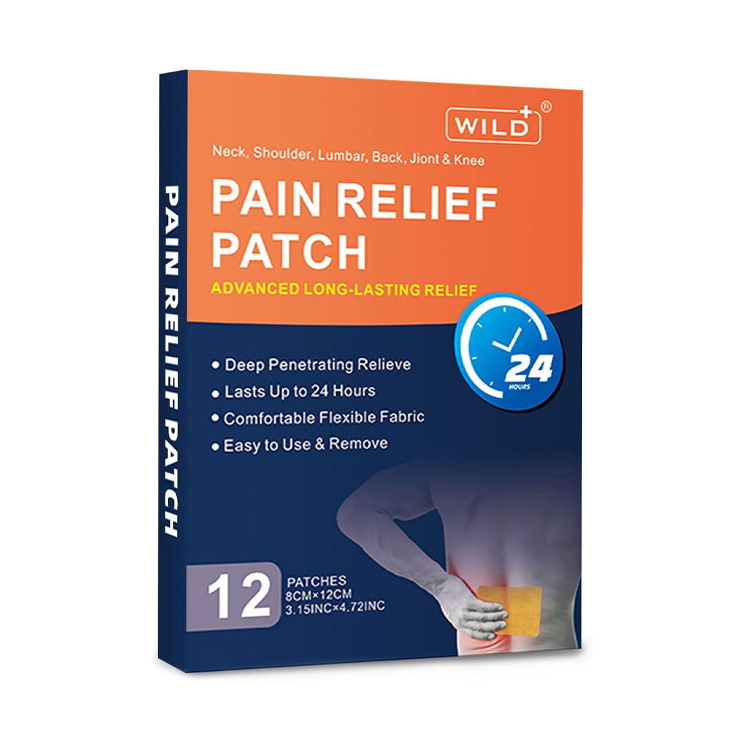 WILD+ Trimmable Deep Penetrating Heat Patch (12PCS) The "Custom-Fit" Pain Solution