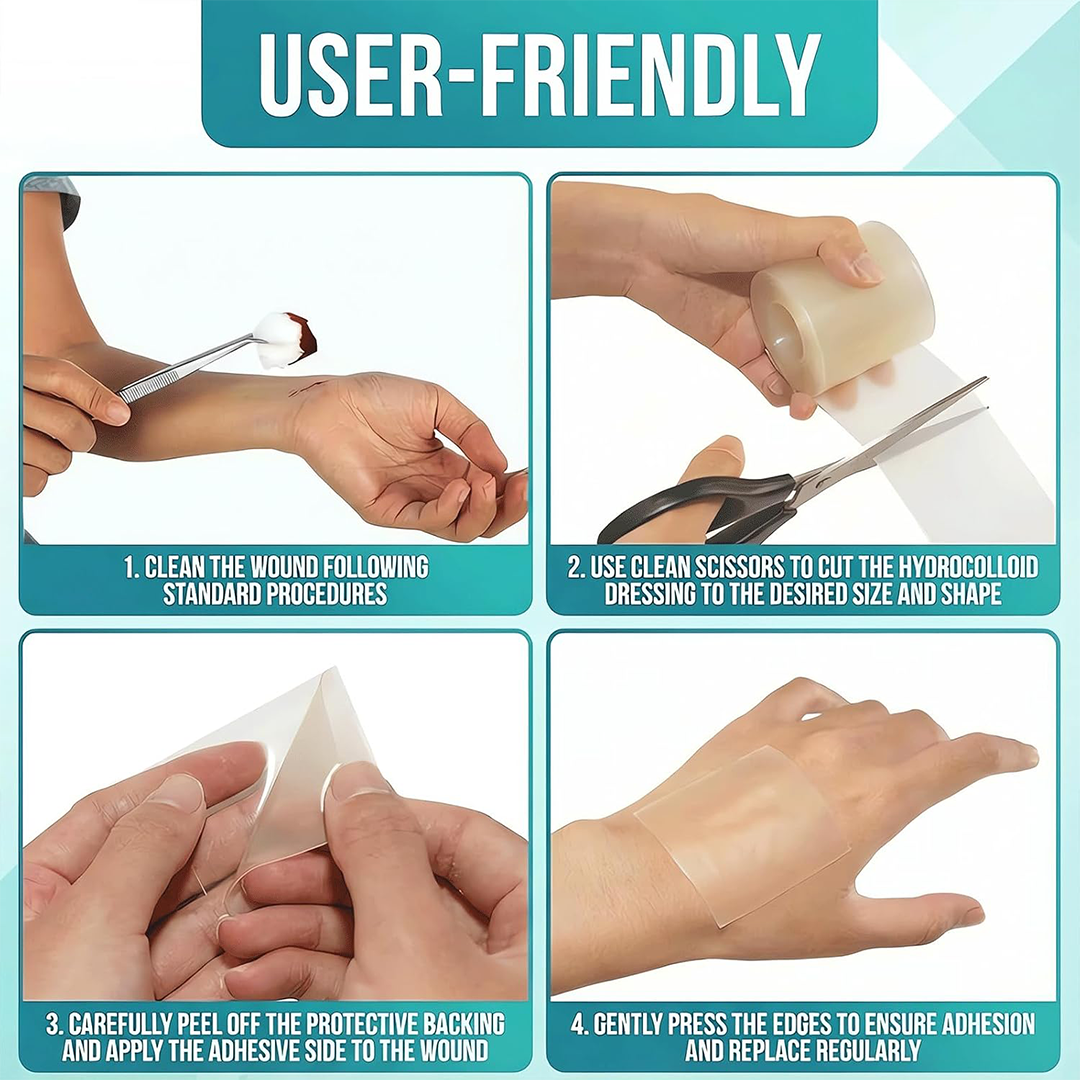 Hydrocolloid Roll (5cm x 2m) The "Cut-to-Size" Universal Healing Shield