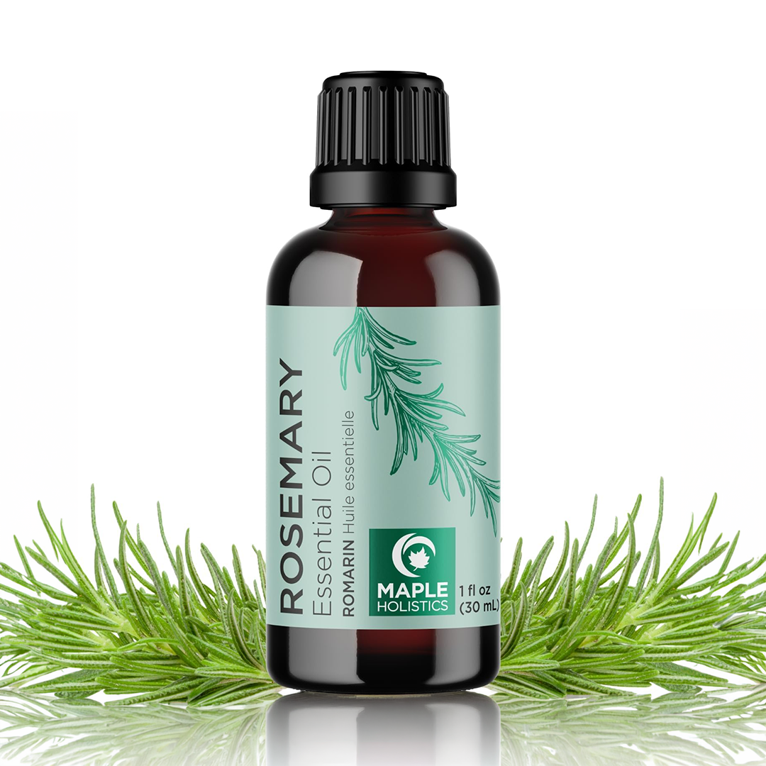 Pure Rosemary Essential Oil with Dropper 4 oz, Hair, Skin & Aromatherapy Use