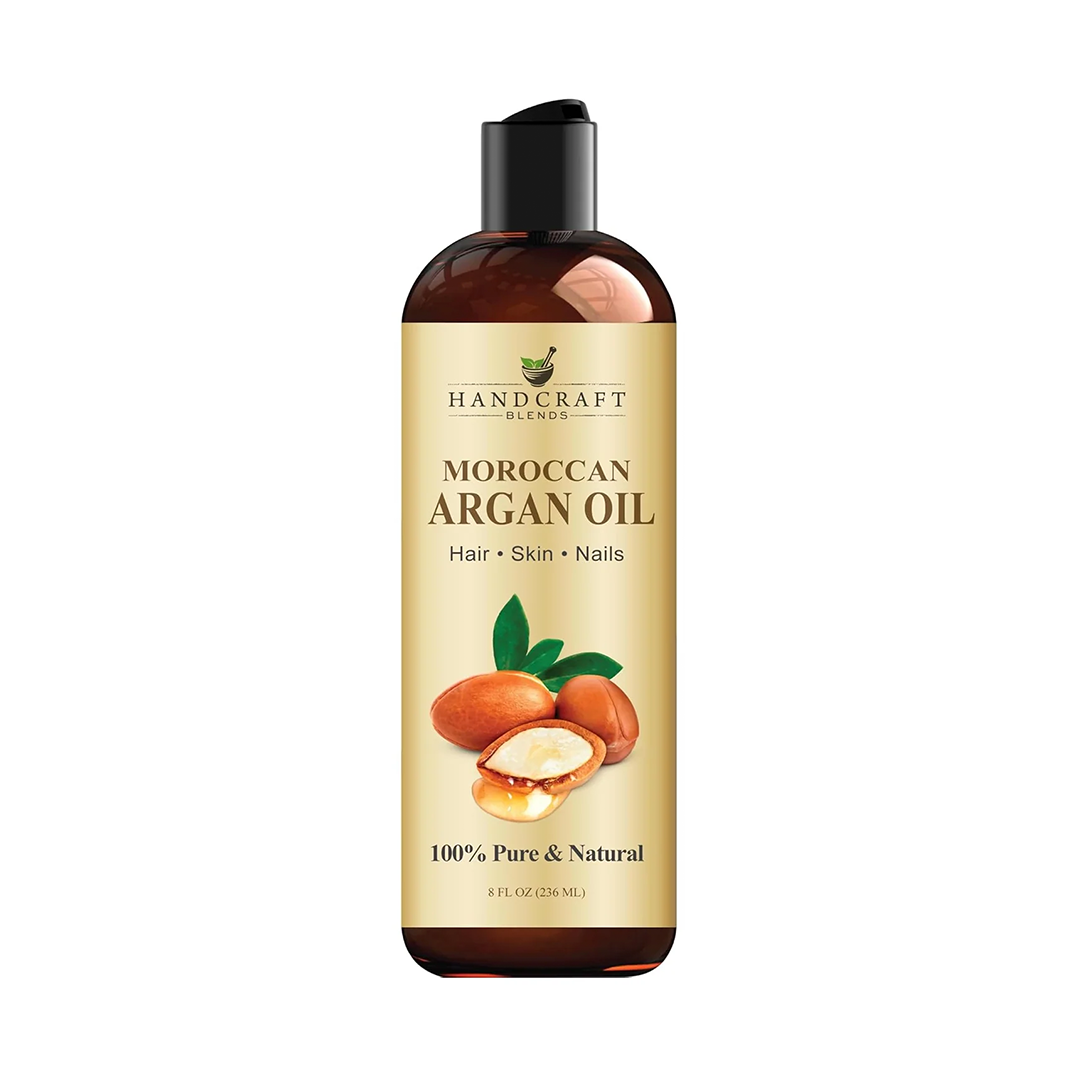 Handcraft Blends Moroccan Argan Oil 100% Pure Cold-Pressed Hair & Skin Oil (8 oz)