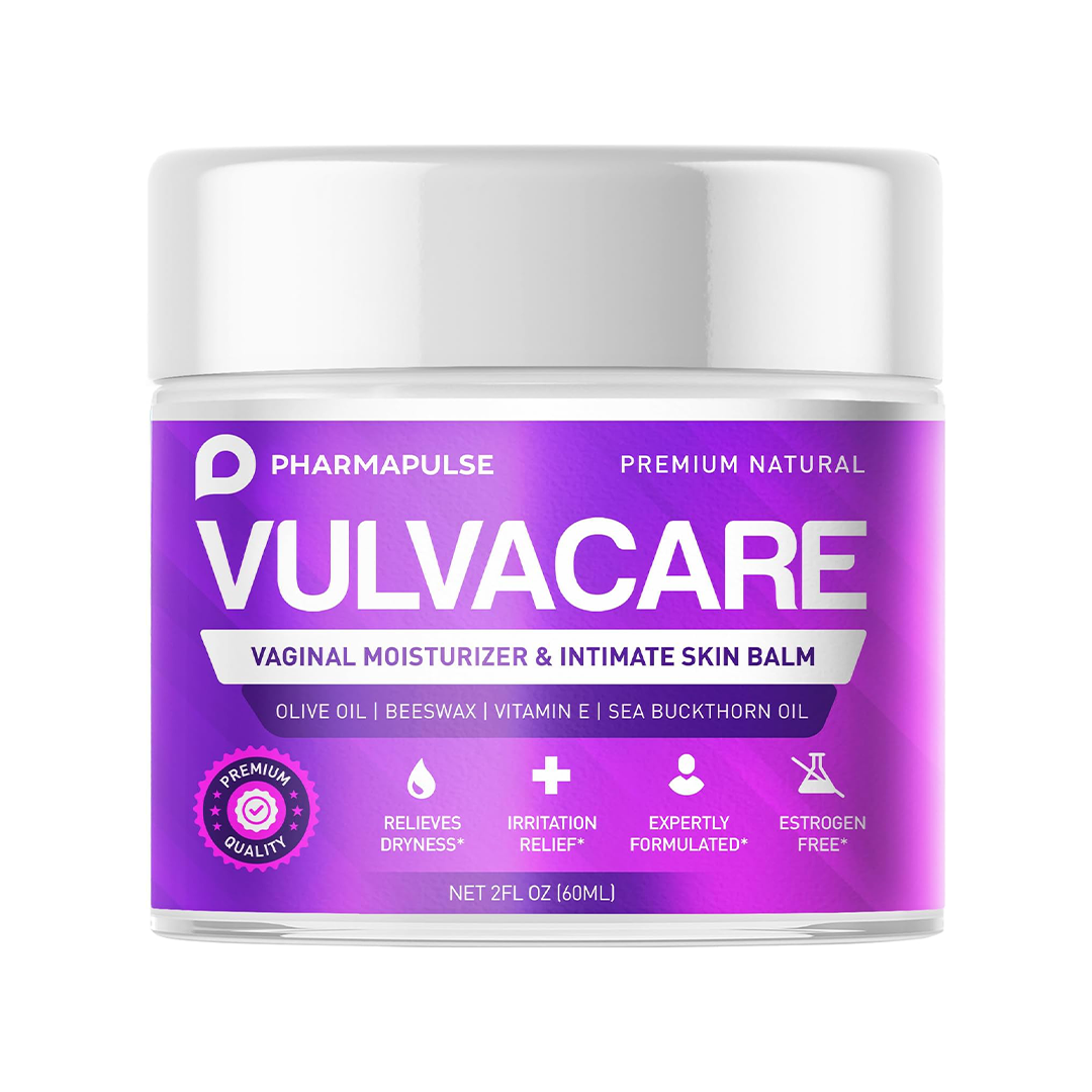 Pharmapulse Vaginal Moisturizer Vulva Balm Cream for Dryness, Itching, Burning & Odor Relief | Intimate Care & Menopause Support