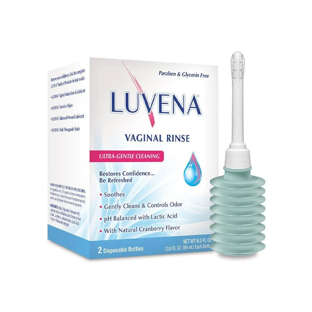 Luvena Daily Personal Feminine Rinse 2 Pack (3oz) pH Balanced Gentle Intimate Wash for Freshness & Odor Control, Paraben-Free