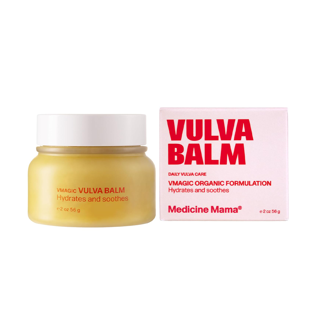 VMAGIC by Medicine Mama Organic Vulva Balm Hormone-Free Intimate Skin Care for Dryness, Itching & Menopause Relief