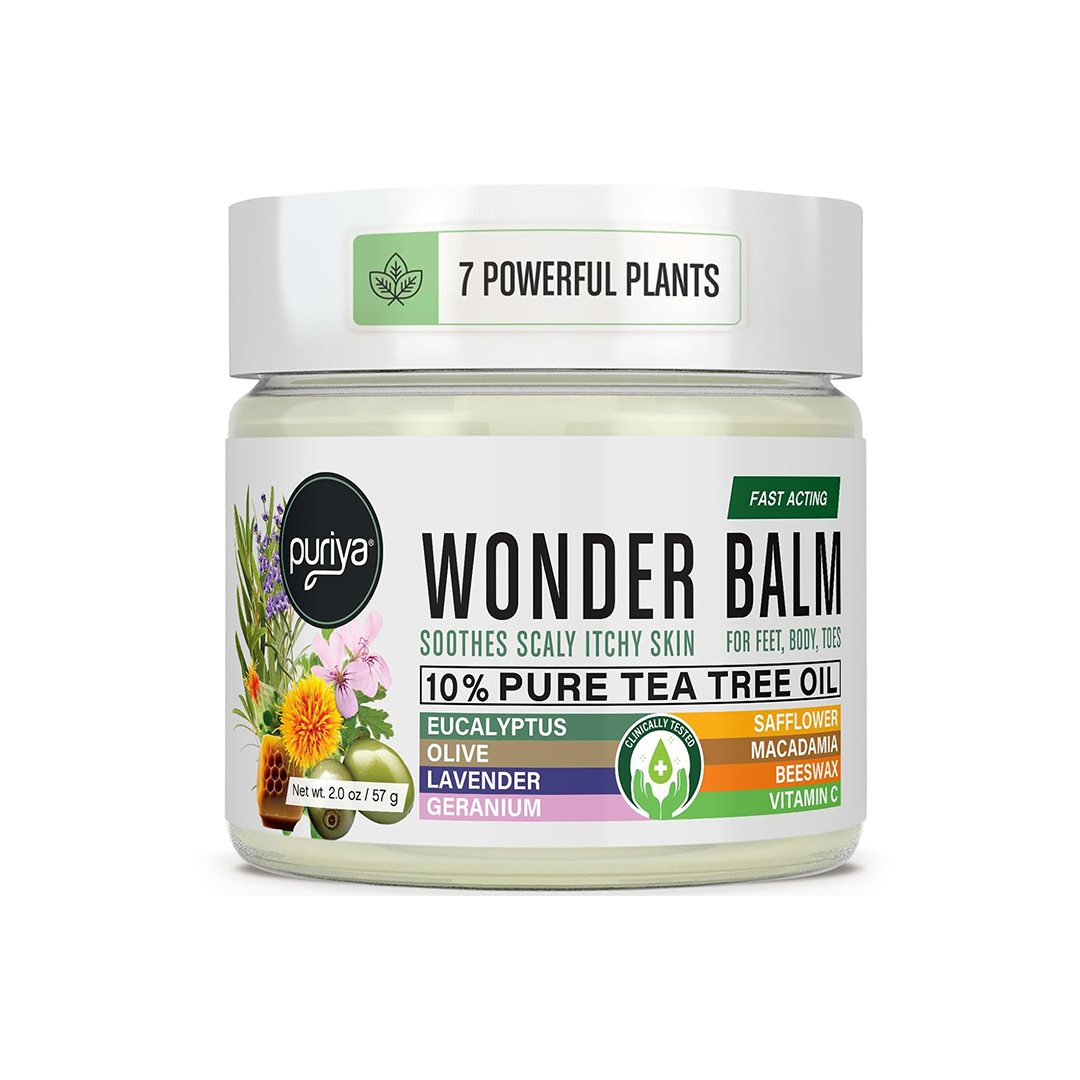 Tea Tree Oil Balm Extra Strength Soothing Skin Relief for Jock Itch, Athletes Foot, Ringworm & Dry Itchy Skin