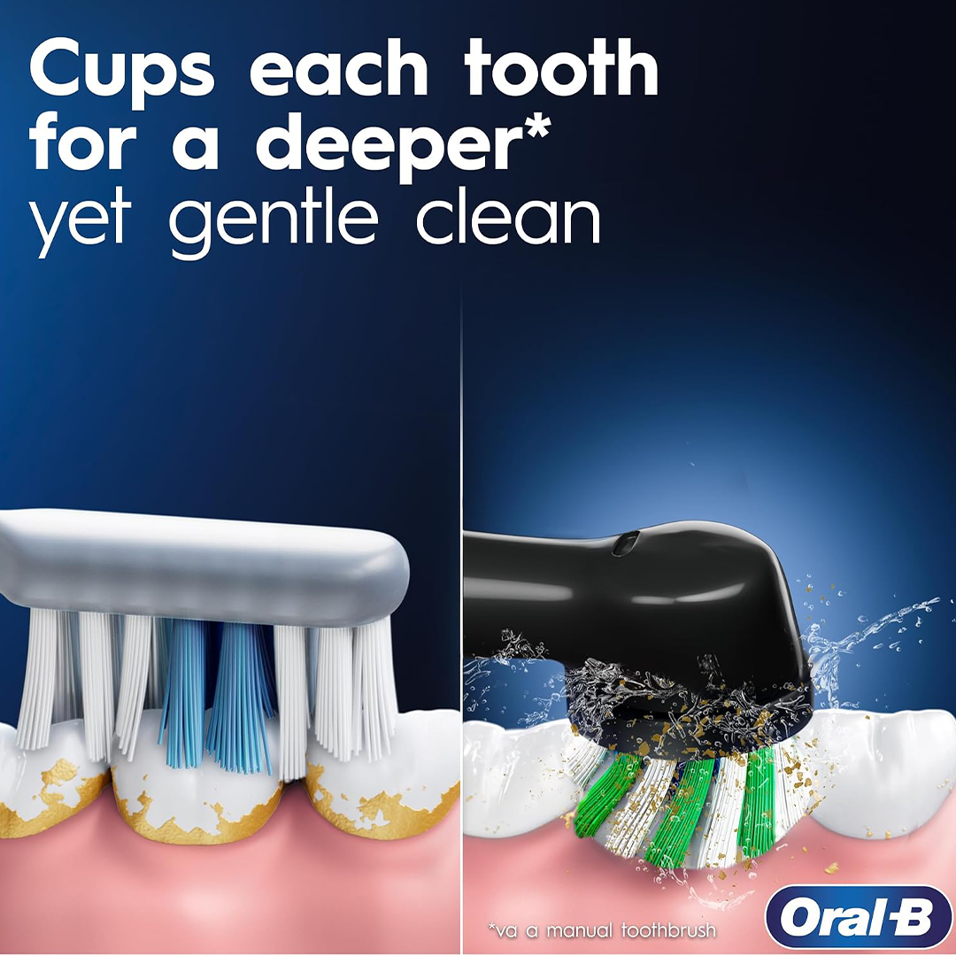 Oral-B Vitality 300 Rechargeable Electric Toothbrush CrossAction Brush Head, 3 Cleaning Modes & 2-Minute Timer | D103.413.3 Lilac