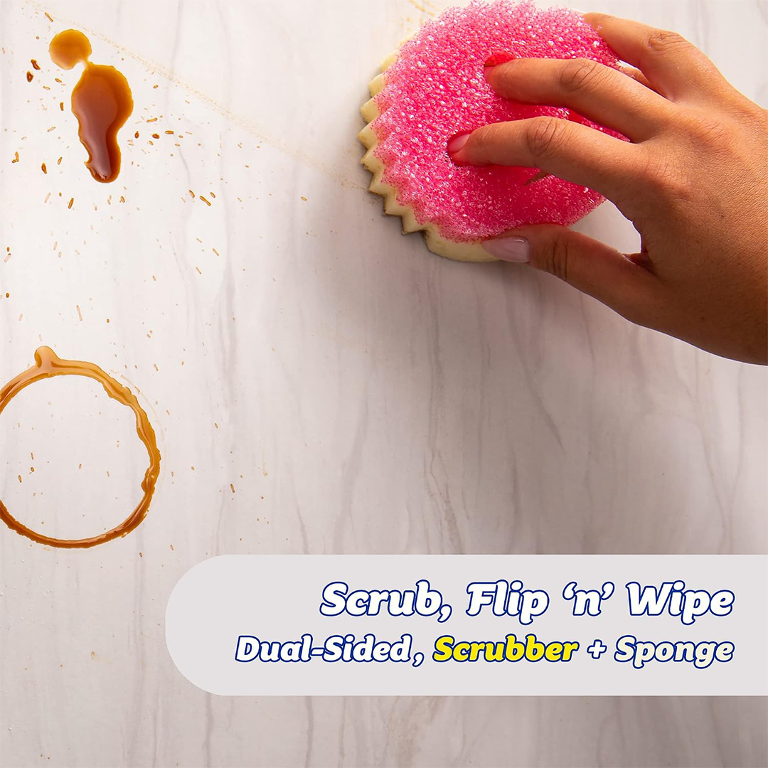 Scrub Daddy Scrub Mommy Multipurpose Dish Sponge Scratch-Free Kitchen Scrubber | BPA-Free, Stain & Odor Resistant Cleaning Sponge (1 Count)