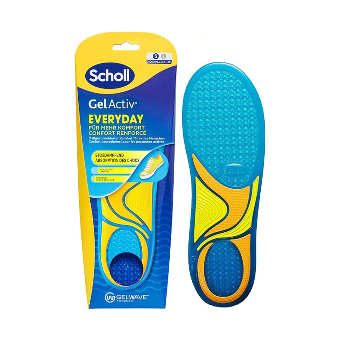 Scholl GelActiv Everyday Insoles for Men Memory Foam Gel Cushion Comfort
