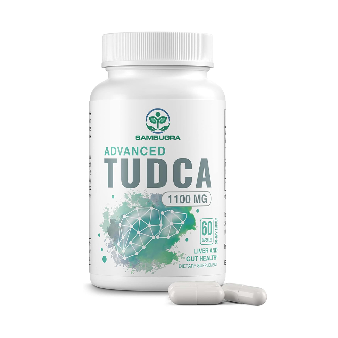 Sambugra Advanced TUDCA 1100mg 60 Capsules Ultra Strength Liver & Gut Health Support Supplement