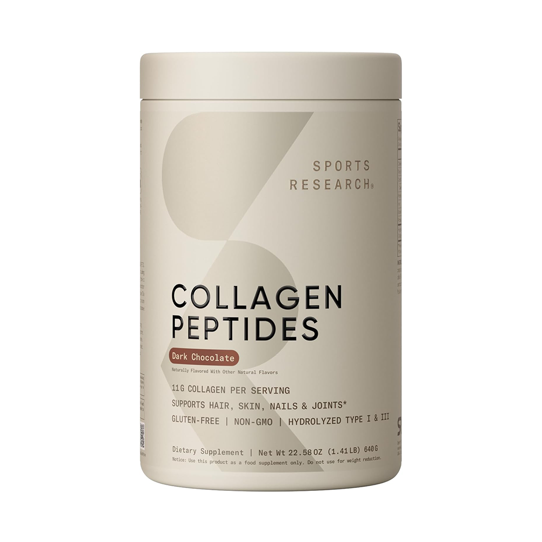 Sports Research Collagen Peptides Dark Chocolate 1.42lb