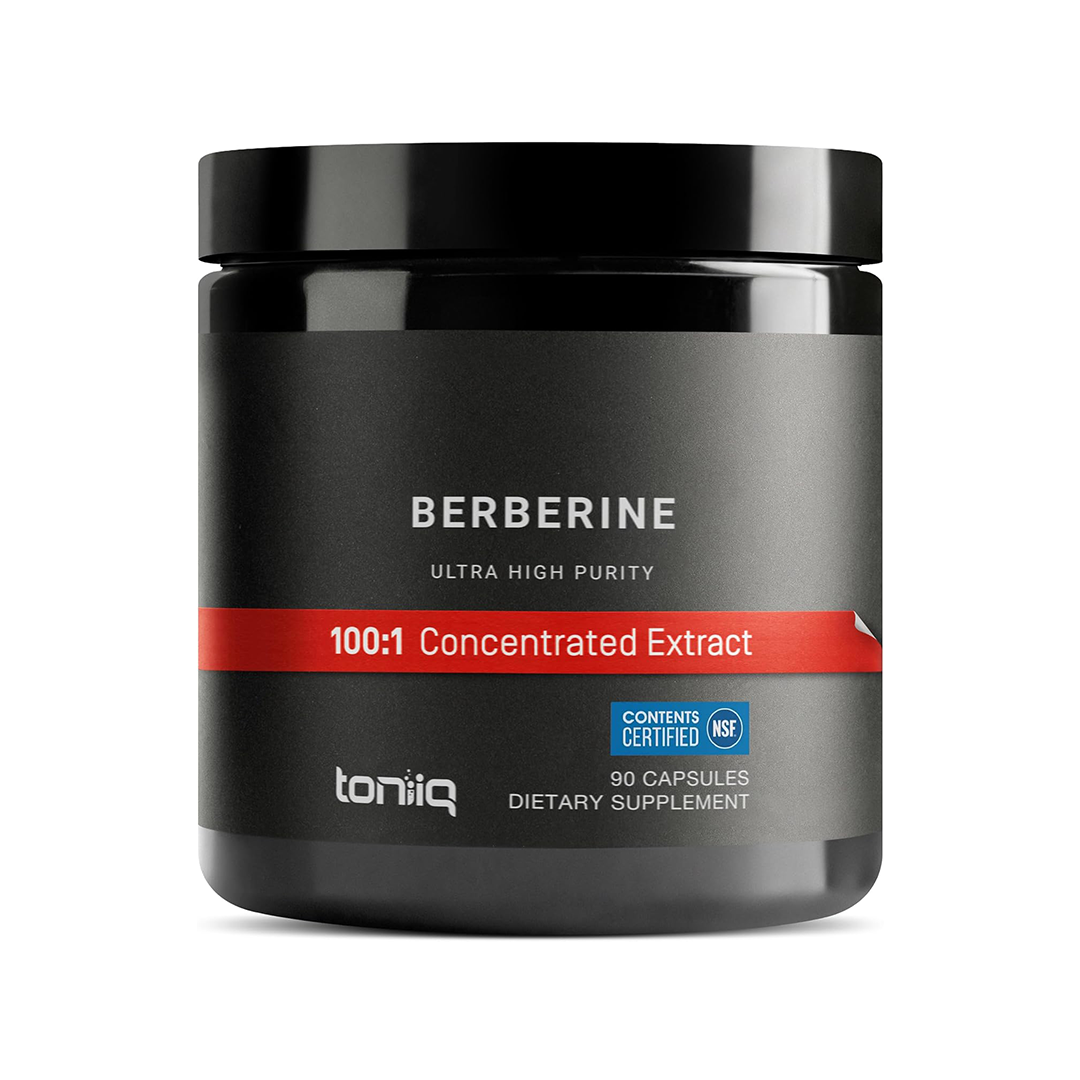 Toniiq Berberine HCl 500mg Capsules