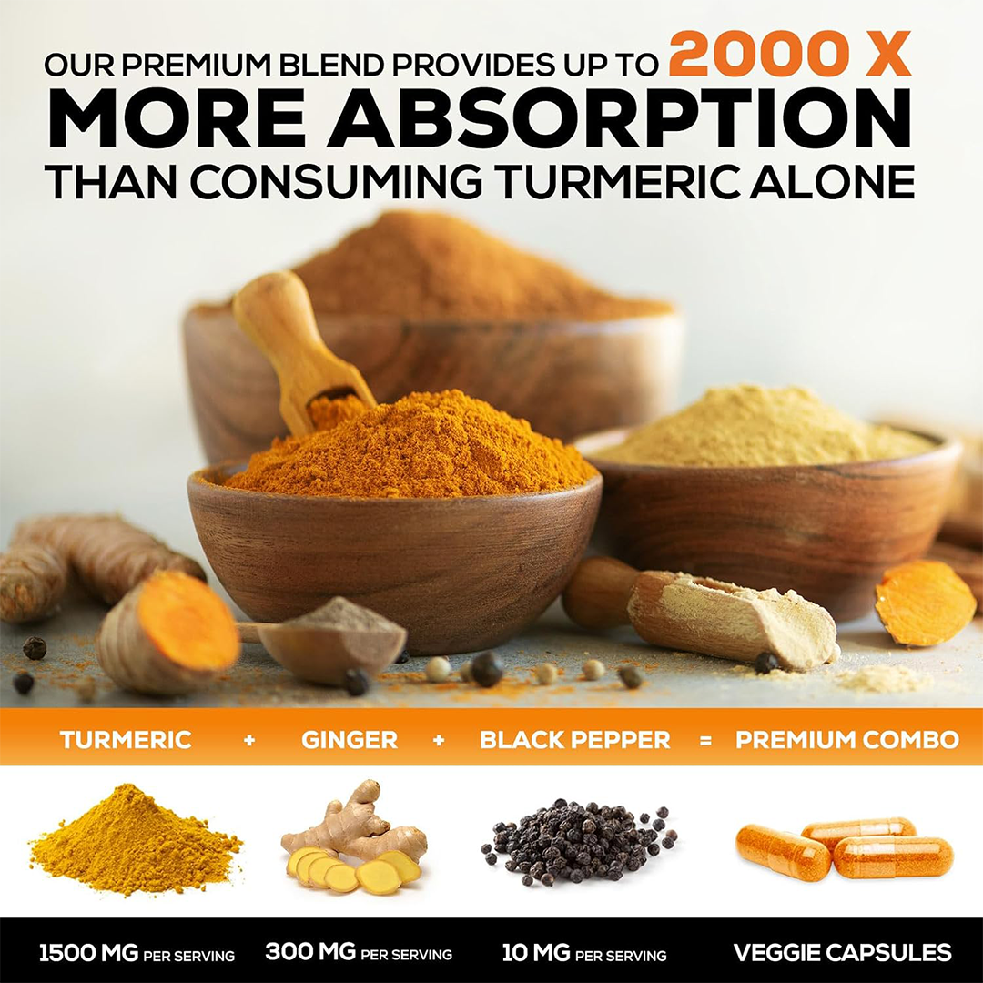 Turmeric Curcumin with Ginger Capsules