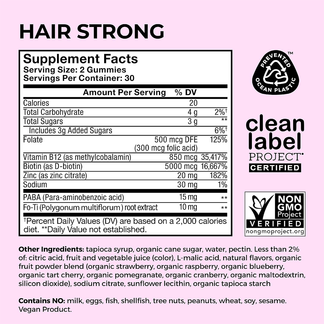 HUM Hair Strong Gummies