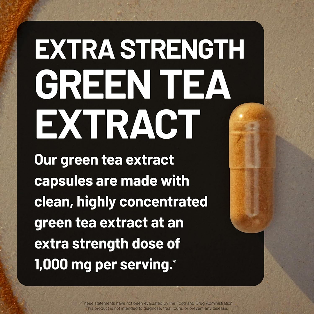 NatureWise Green Tea Extract Capsules for Weight Management & Antioxidant Support
