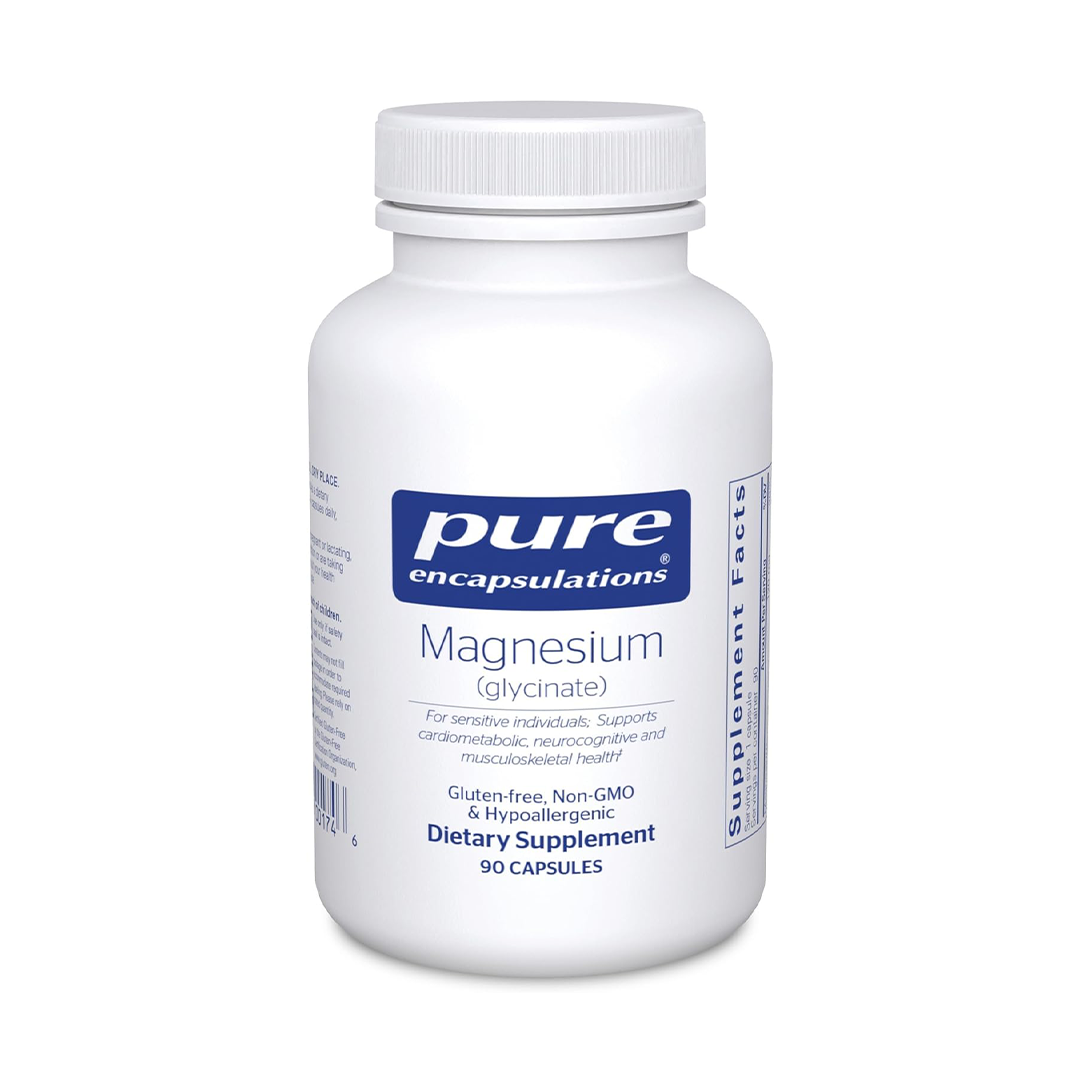 Pure Encapsulations Magnesium Glycinate Capsules for Sleep, Muscle & Nervous System Support