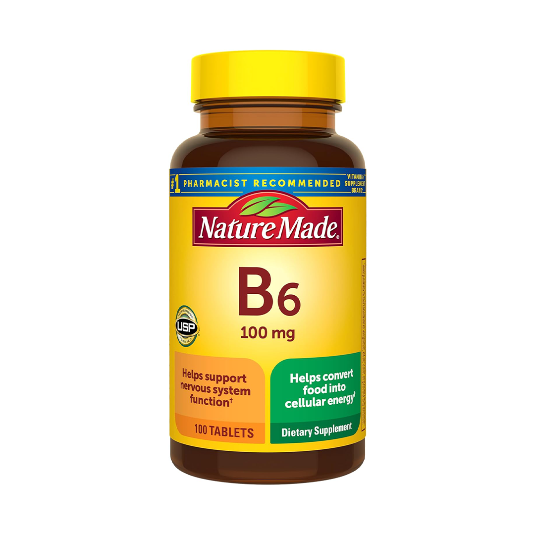 Nature Made Vitamin B6 100mg Tablets