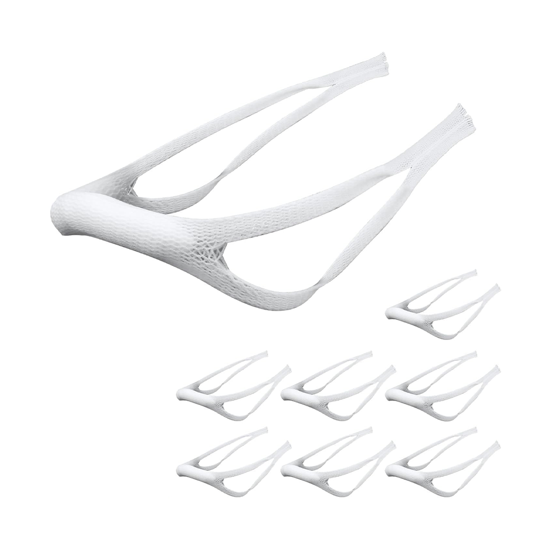 Elastic External Nasal Sling Dressing Holders for Post Surgery Care Pack of 8 White