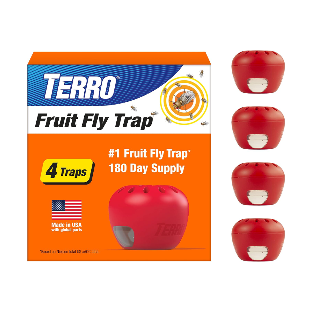 Terro Fruit Fly Trap Ready-to-Use Indoor Fruit Fly Control Solution