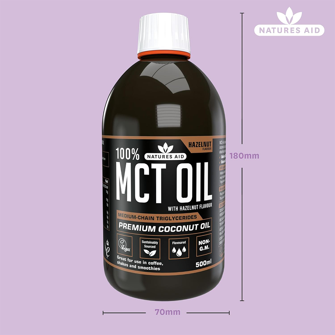 Natures aid 100 Percent Premium MCT Oil - 500ml