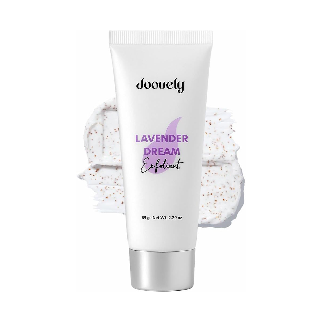 Lavender Dream Gentle Face Scrub | Exfoliating Face Wash with Bisabolol, Tocopherol & Natural Extracts Smoothing & Skin-Conditioning Exfoliating Scrub for Face 65g (2.29 Fl.oz)