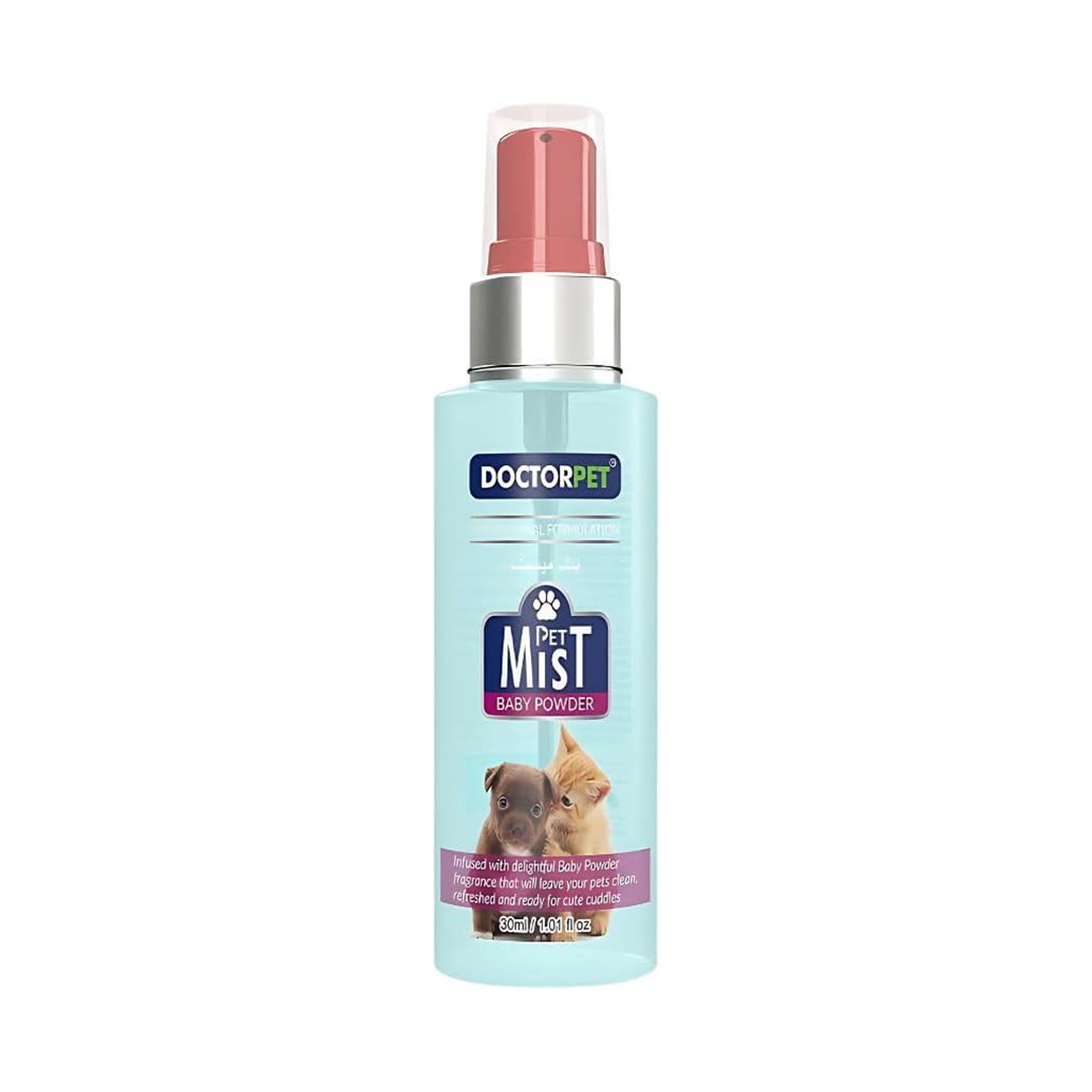 Doctorpet Baby Powder Scented Pet Mist 30ml Deodorizing Spray for Dogs and Cats