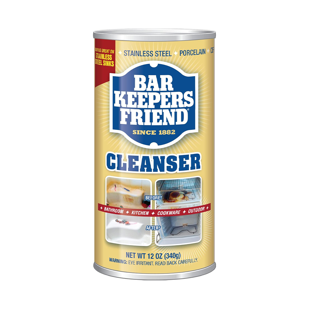 Bar Keepers Friend Powdered Cleanser ƒ?? Multi-Surface Cleaner for Kitchen, Bathroom & Cookware | 12 oz
