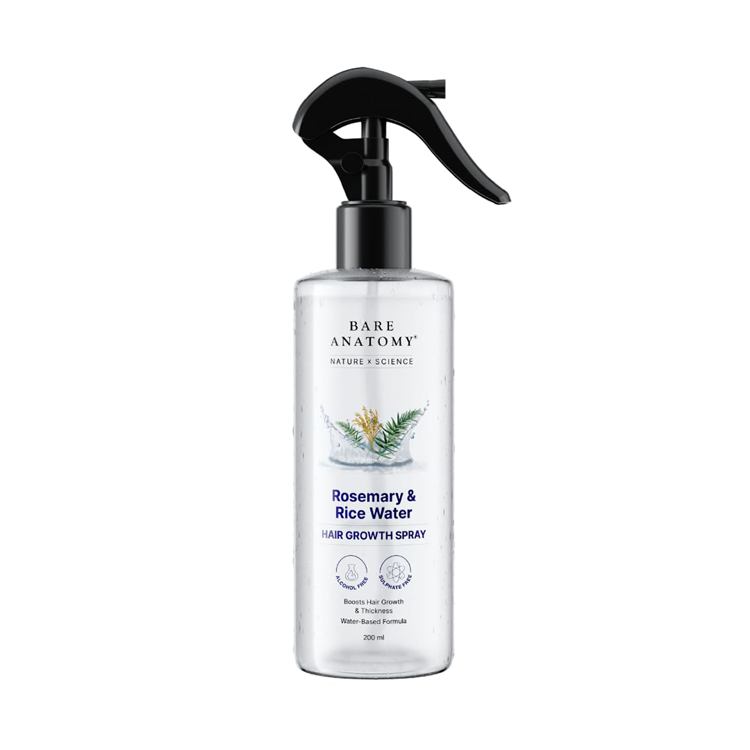 Bare Anatomy Rosemary Water Hair Spray ƒ?? Hair Growth & Thickness Mist 200ml