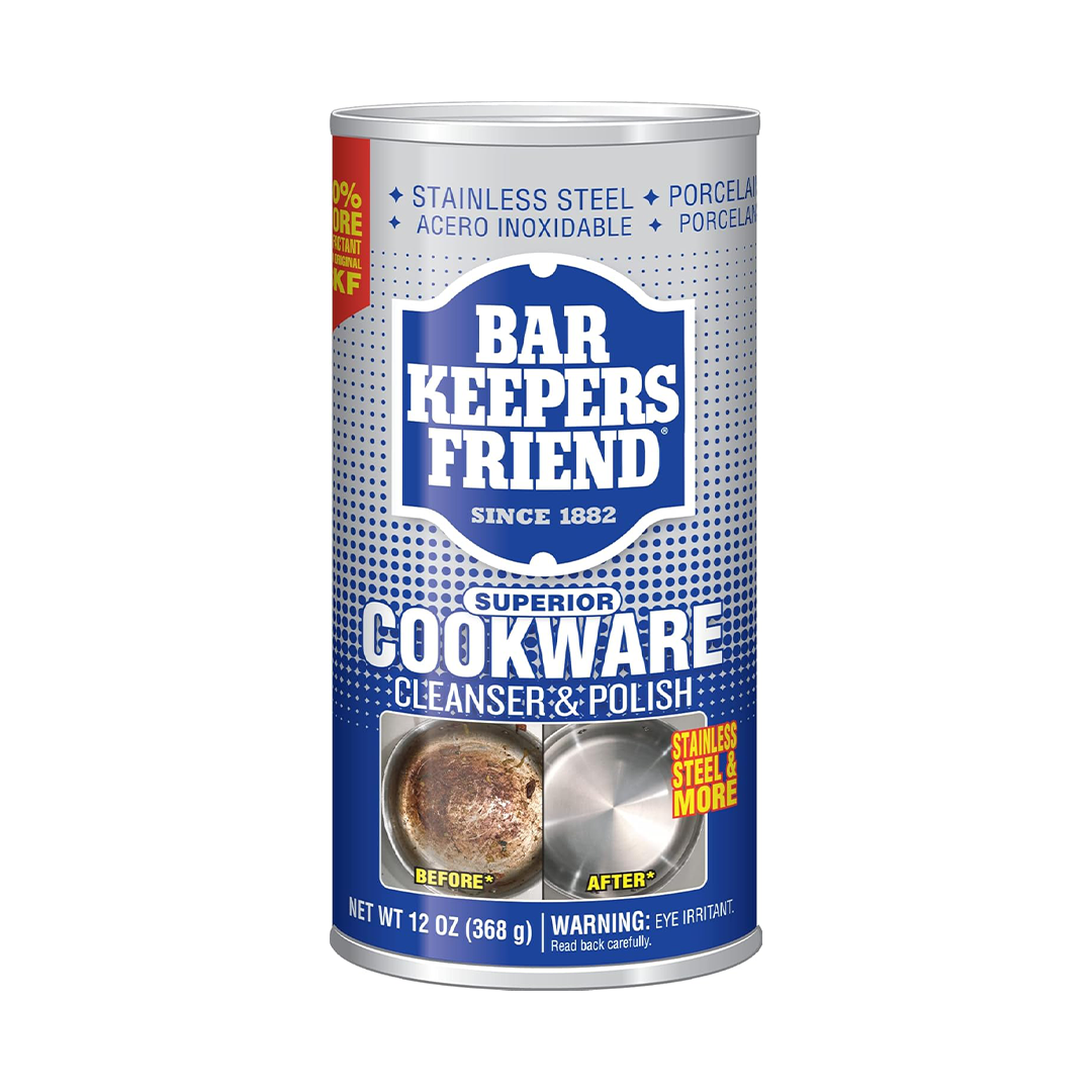 Bar Keepers Friend Superior Cookware Cleanser & Polish ƒ?? Powerful Cleaner for Stainless Steel & Cookware | 12 oz