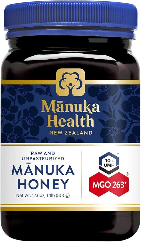 Manuka Health – Raw Manuka Honey – UMF 10+ | MGO 263+ – 500g