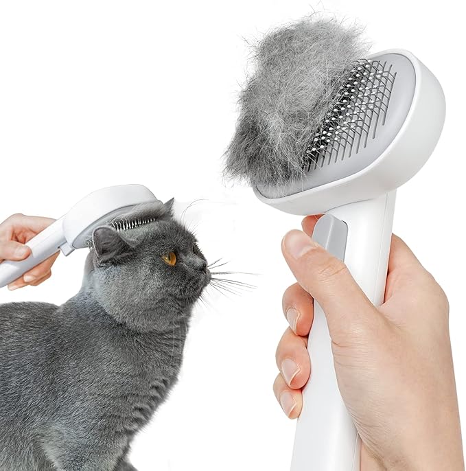 Self-Cleaning Pet Grooming Brush