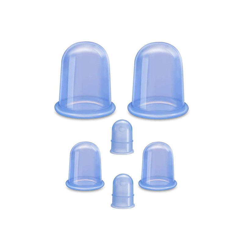 6 Pcs Silicone Cupping Therapy Set for Face and Body Massage