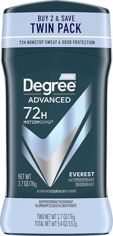 Degree Advanced 72H Antiperspirant Deodorant – Everest Twin Pack