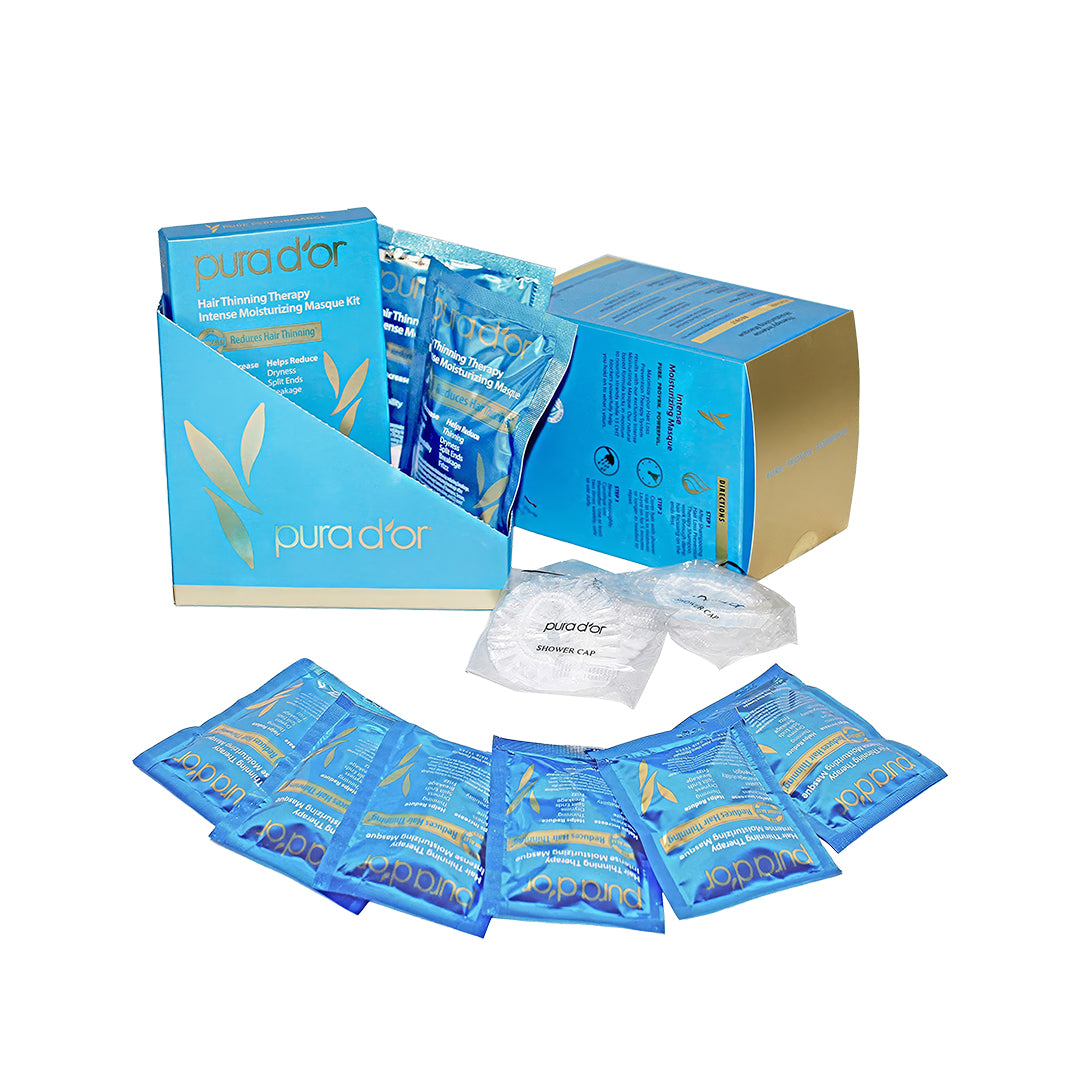 مجموعة ماسك الترطيب المكثف لعلاج تساقط الشعر من بورا دور