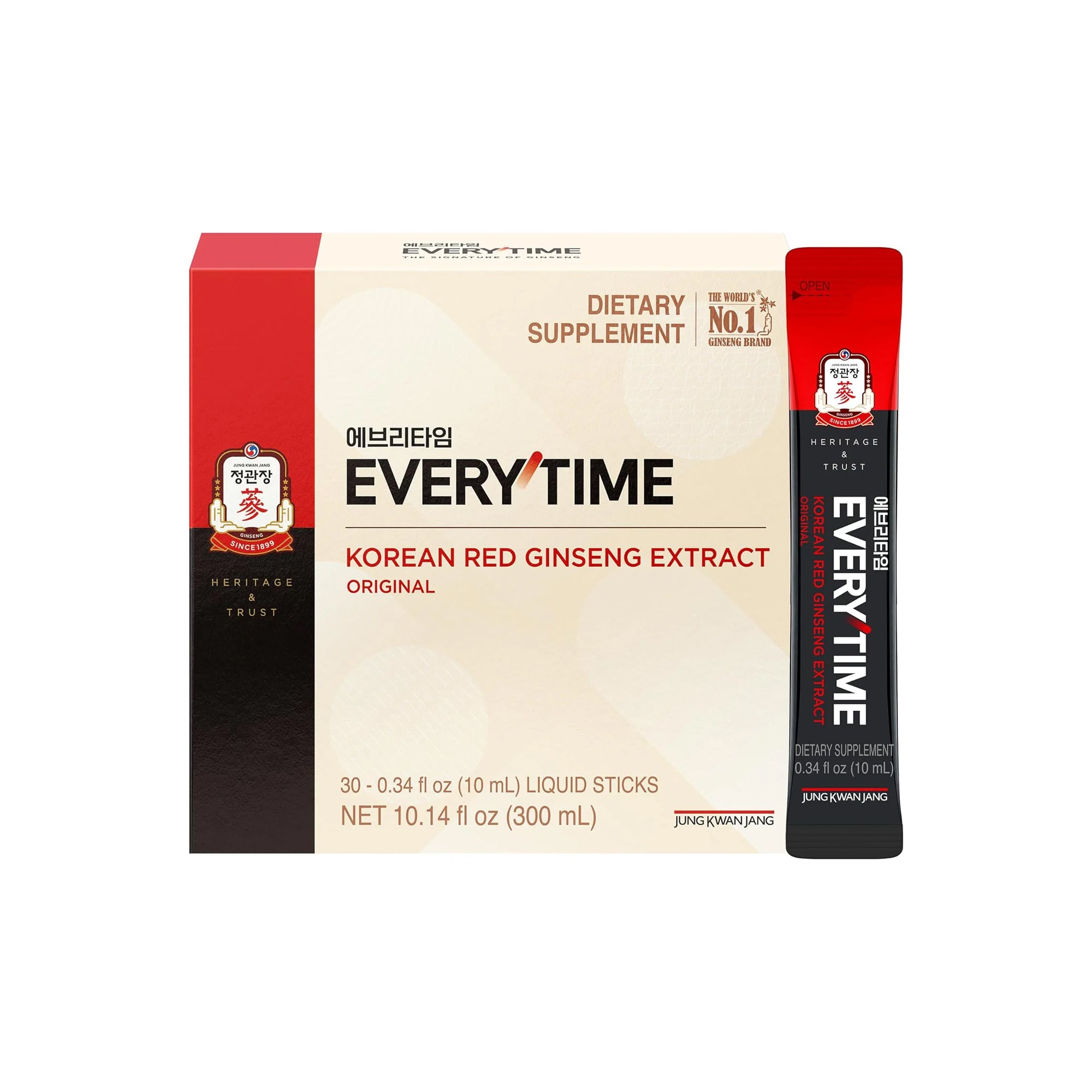 JUNG KWAN JANG Korean Red Ginseng Extract Everytime 300mg | Energy
