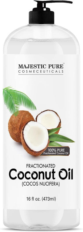 Majestic Pure – 100% Pure Fractionated Coconut Oil (473 ml)